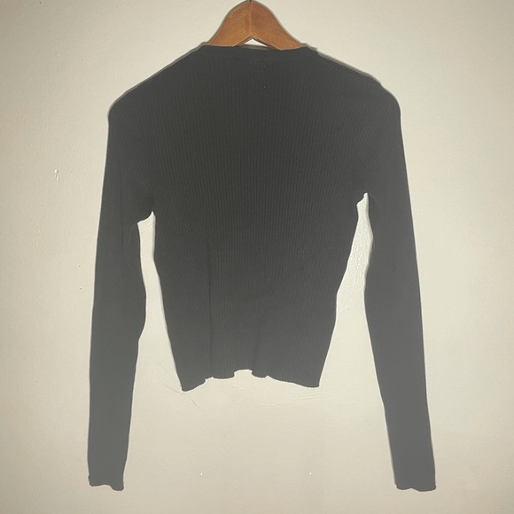 Bershka Knitted Long Sleeve Tee - Picture 3 of 4